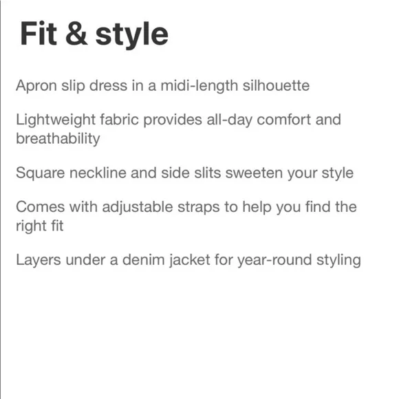 Women's Apron Slip Floral Print Dress A New Day™ Cream Size XL - Picture 5 of 8